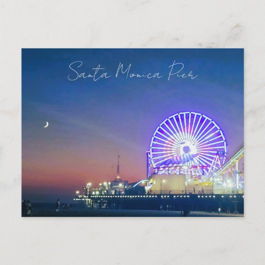 Carte Postale Jetée de Santa Monica (Devant)