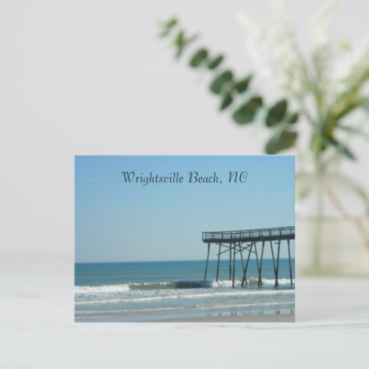 Carte Postale Jetée et plage (Debout devant)