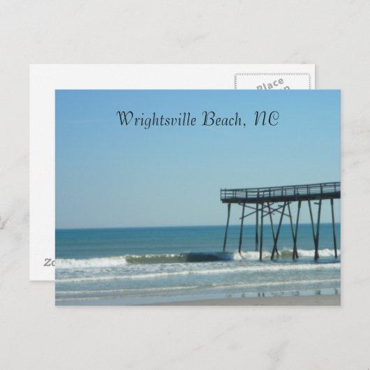 Carte Postale Jetée et plage (Devant / Derrière)