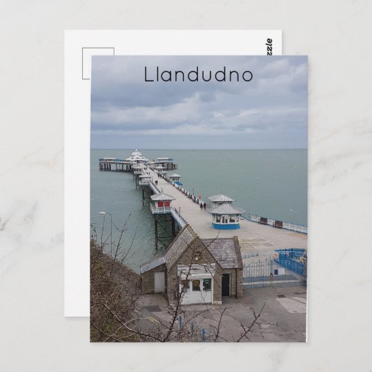 Carte Postale Jetée Llandudno (Devant / Derrière)