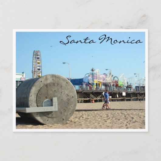 Carte Postale jetée père Noël monica (Devant)