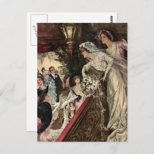 Carte Postale Jeter le bouquet (Devant / Derrière)