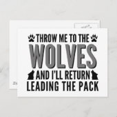 Carte Postale Jetez-Moi Aux Loups (Devant / Derrière)