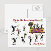 Carte Postale Jetez-moi quelque chose de Monsieur ! (Devant / Derrière)