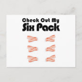 Carte Postale Jetez Un Coup D'Oeil À Mon Pack Bacon Barbeque Fun (Devant)