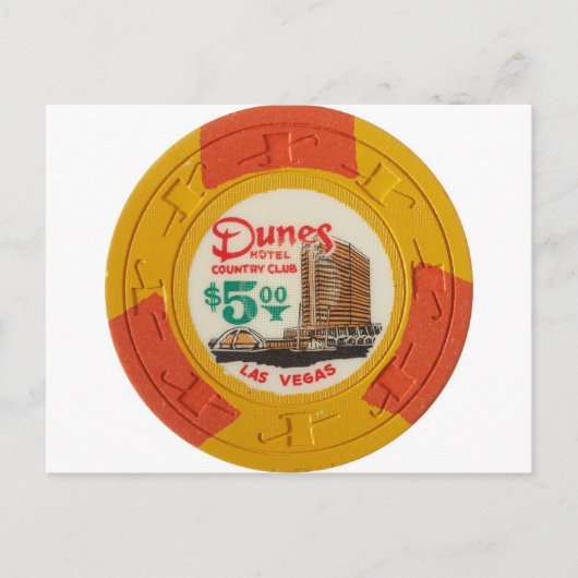 Carte Postale Jeton de poker de Las Vegas de casino de jeux de h (Devant)
