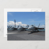 Carte Postale Jets de chasseurs F-18 (Devant / Derrière)