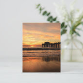 Carte Postale Jetty Over Beach Sunset (Debout devant)