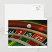 Carte Postale Jeu casino roulette Rulet (Devant / Derrière)