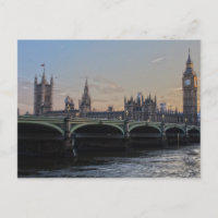Carte postale jeu de Baby Shower Big Ben Londres