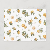 Carte Postale Jeu de Baby Shower Citrus Over ou Under (Dos)