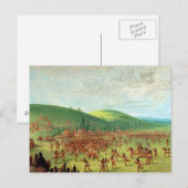 Carte Postale Jeu de balle indienne (Devant / Derrière)