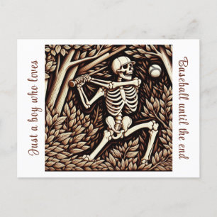 Carte Postale Jeu de baseball au coeur de la forêt