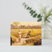 Carte Postale Jeu de baseball vintage (Debout devant)