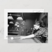 Carte Postale Jeu de billard, 1910 (Devant / Derrière)