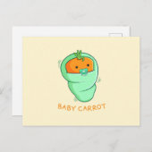 Carte Postale Jeu de carottes pour bébé (Devant / Derrière)