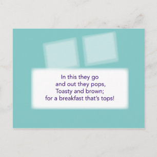 Carte Postale Jeu de chasse au trésor - indice #4 - grille-pain