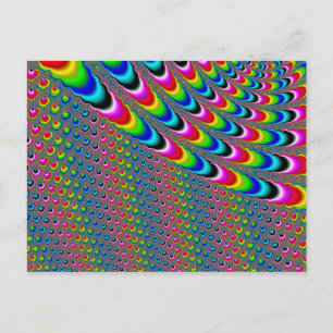 Carte Postale Jeu de couleurs - Art fractal