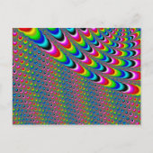 Carte Postale Jeu de couleurs - Art fractal (Devant)