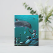 Carte Postale Jeu de dauphins (Debout devant)