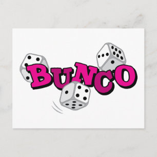 Carte Postale Jeu de dés Bunco