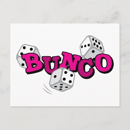 Carte Postale Jeu de dés Bunco (Devant)