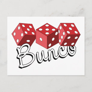 Carte Postale Jeu de dés Bunco