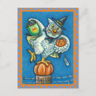 CARTE POSTALE JEU DE FUNNY OU TRAITER ODEUR MON PIEDS HALLOWEEN 