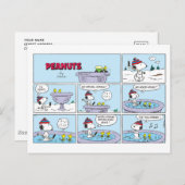 Carte Postale Jeu de hockey Snoopy & Friends (Devant / Derrière)