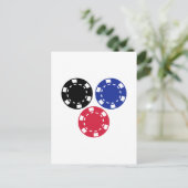 Carte Postale Jeu de jetons de poker (Debout devant)