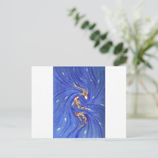 Carte Postale Jeu de Koi (Debout devant)