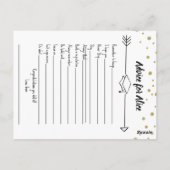 Carte Postale Jeu de la fête de graduation, Connaître le jeu de (Dos)