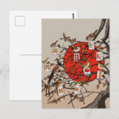 Carte Postale Jeu de Mahjong Birds (Devant / Derrière)