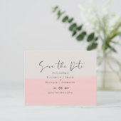 Carte Postale Jeu de Mariages de script rose Abstrait de la tail (Debout devant)