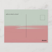 Carte Postale Jeu de Mariages de script rose Abstrait de la tail (Dos)