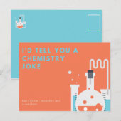 Carte Postale Jeu de mots de chimie drôle (Devant / Derrière)