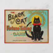 Carte Postale Jeu de narration Fortune Chat Noir (Devant)