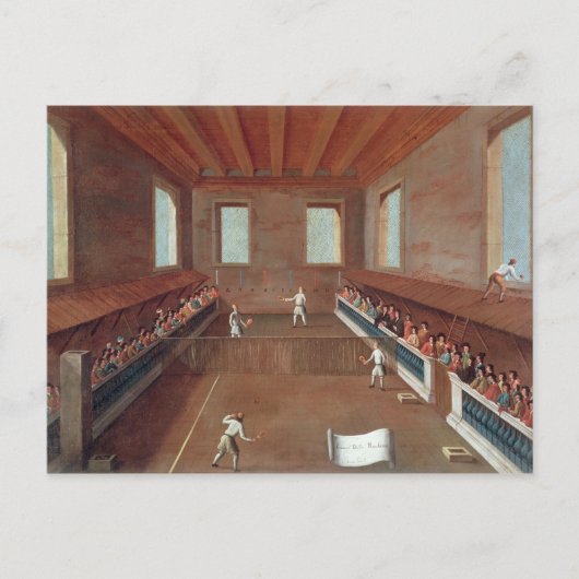 Carte Postale Jeu de Racquets (Devant)