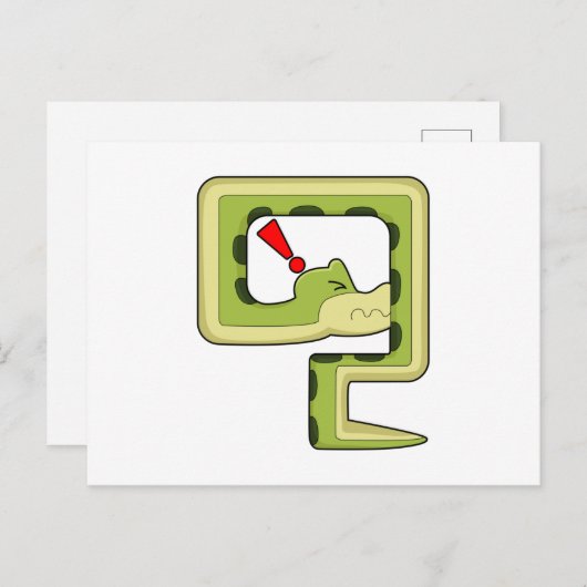 Carte Postale Jeu de serpent (Devant / Derrière)