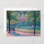 Carte Postale Jeu de tennis (Devant / Derrière)