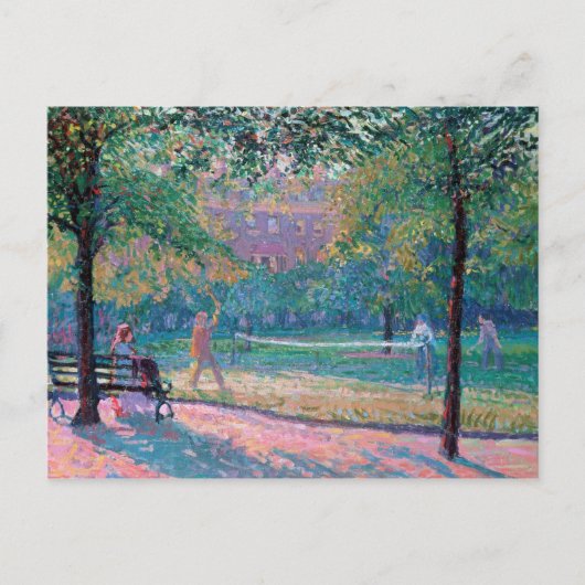 Carte Postale Jeu de tennis (Devant)