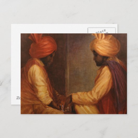 Carte Postale Jeu d'échecs (Devant / Derrière)