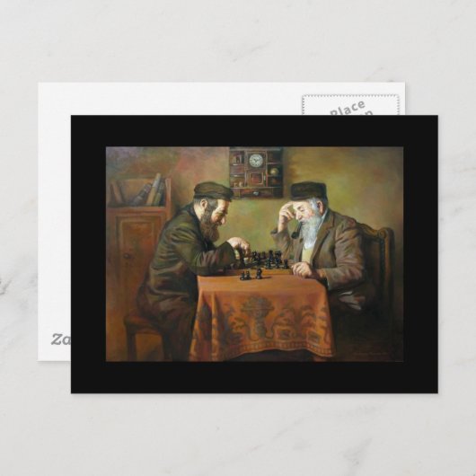 Carte Postale Jeu d'échecs (Devant / Derrière)