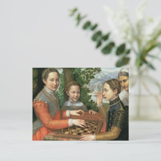 Carte Postale Jeu d'échecs, 1555 (Debout devant)