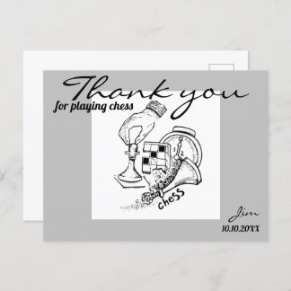 Carte Postale Jeu d'échecs. Arts graphiques