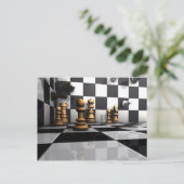 Carte Postale Jeu d'échecs King (Debout devant)