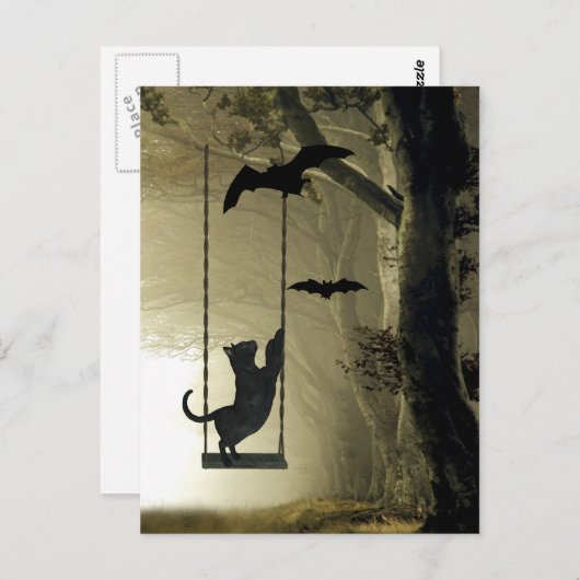 Carte Postale Jeu d'Halloween (Devant / Derrière)