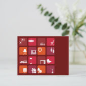 Carte Postale Jeu d'icônes intérieures (Debout devant)