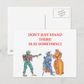 Carte Postale Jeu d'imaginaire (Devant / Derrière)