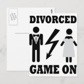 Carte Postale jeu divorcé sur icône (Devant / Derrière)